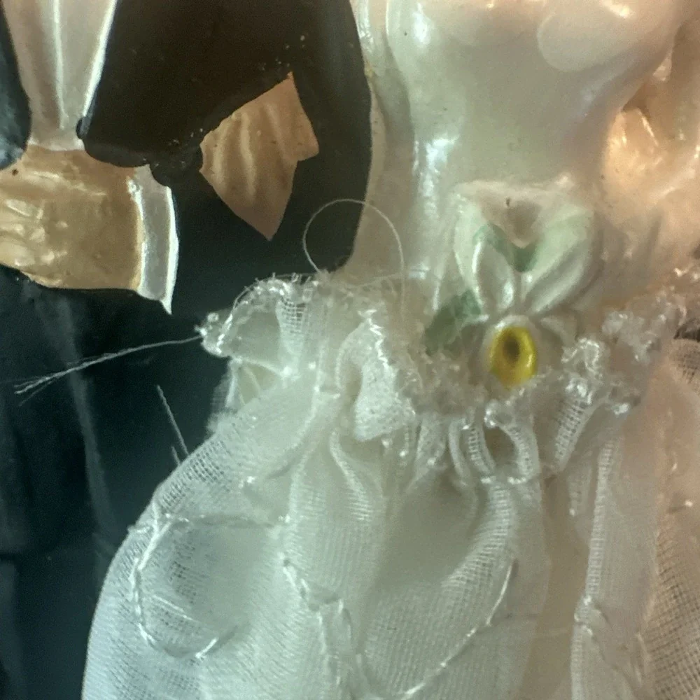 Vintage 1950's Coast Novelty Porcelain Wedding Cake Topper 4